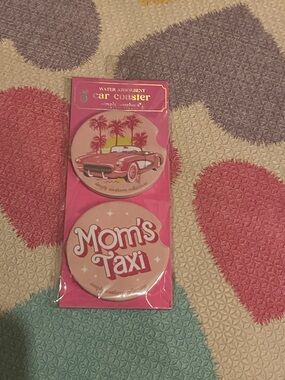 MOMS TAXI Car Coaster Set New